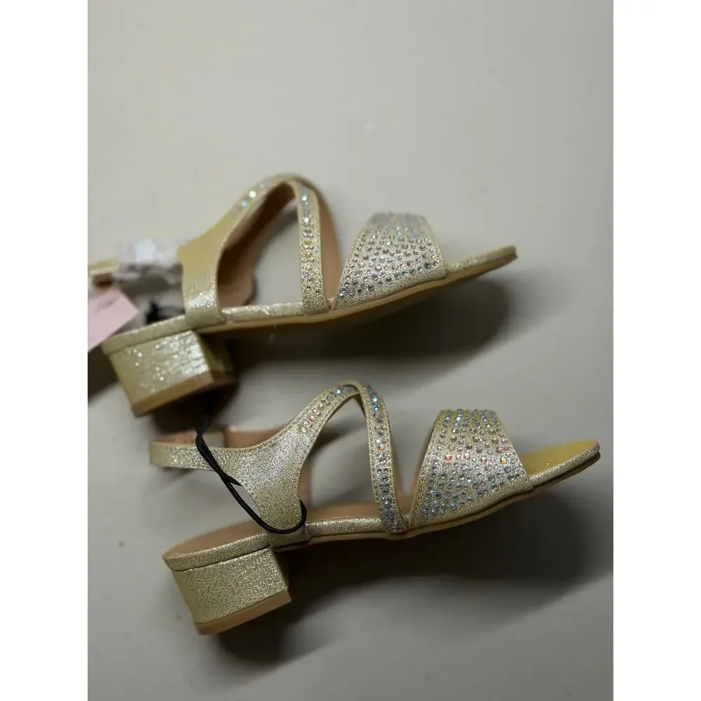 NEW! Christie & Jill Leah Gold Sparkle Size 3M Girls Shoes Pumps